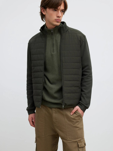 كاپشن ترك رنگ خاكي صدري نرم و لطيف و سبك سايز M/L/s