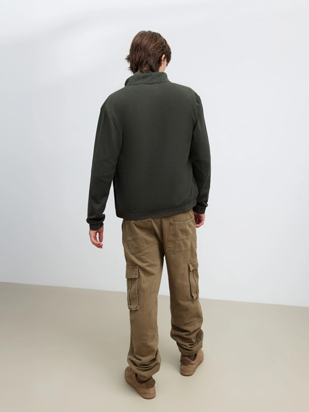 كاپشن ترك رنگ خاكي صدري نرم و لطيف و سبك سايز M/L/s