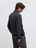كاپشن ترك رنگ دودي مشكي نرم و لطيف و سبك سايز M/L/s