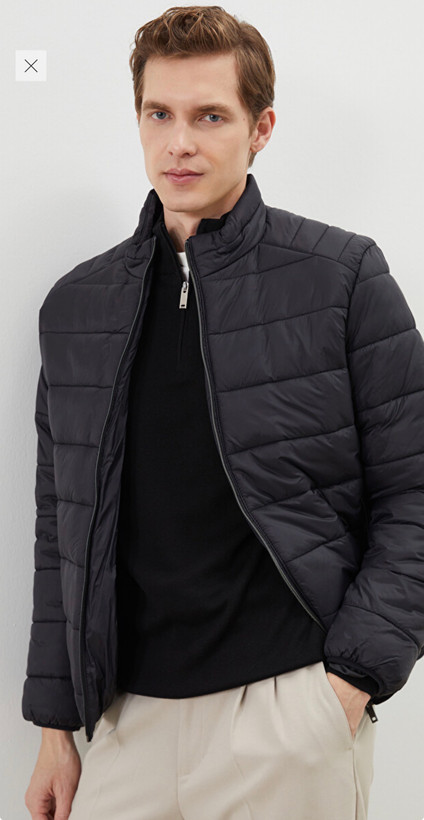 كاپشن ترك رنگ مشكي نرم و لطيف و سبك سايز m/l