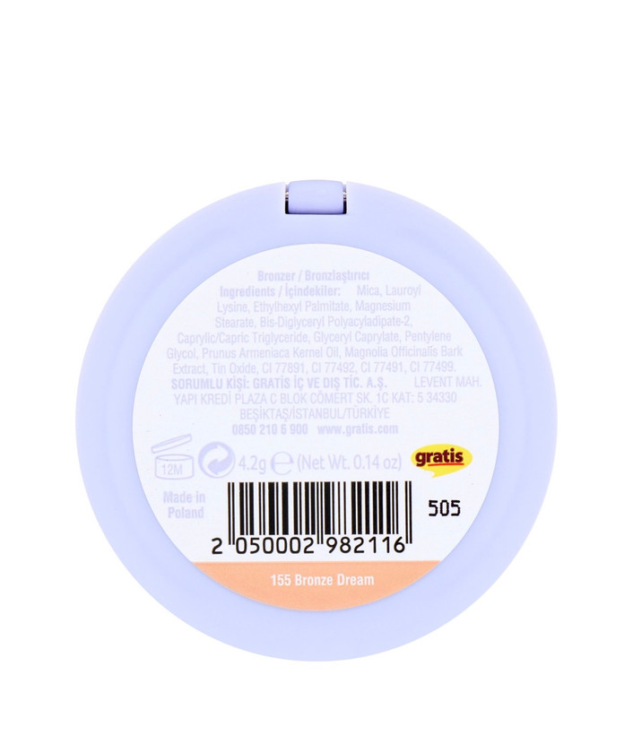 پنكيك پودري نرم يوليس ترك سبك روزانه شماره155 bronz dream